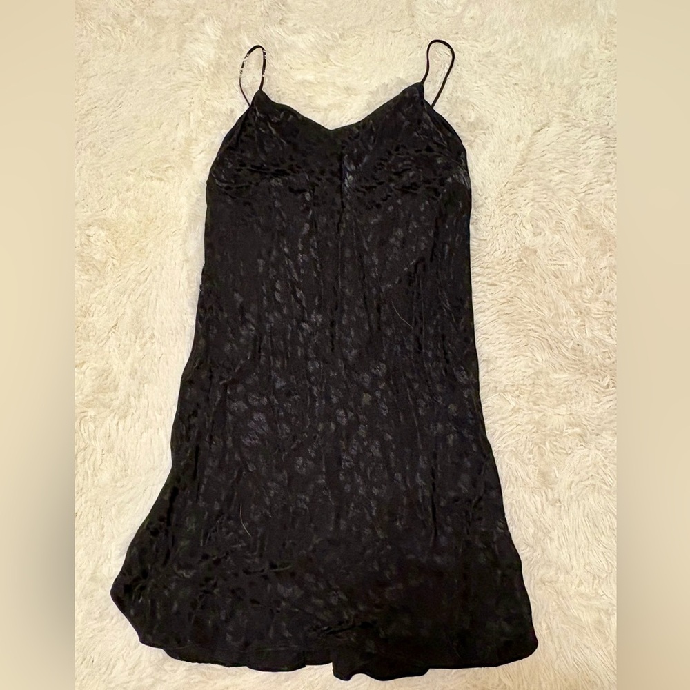 Topshop black slip dress